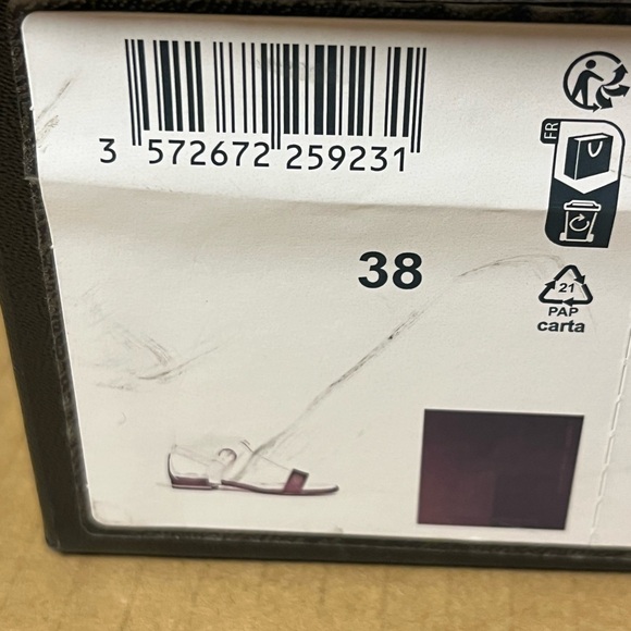 Authentic Chanel Open Toe sandals size 38 - Picture 10 of 12